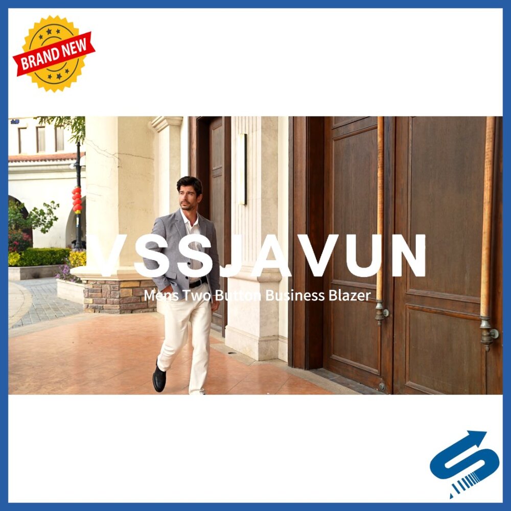 Lightweight Polyester Blazer Two Button Sport Coa… - image 7